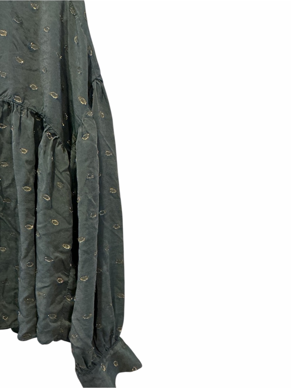 By Anthropologie Ruffled Peasant Crop Blouse - Picture 7 of 11